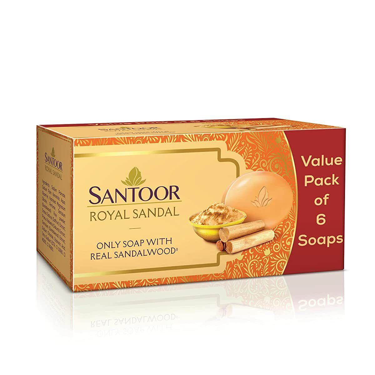 

Santoor Royal Sandal – только мыло с настоящим сандалом, (125 г х 6 мыла)
