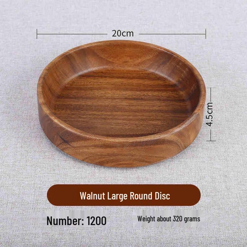 Walnut Wood Chinese Style Fruit & Candy Plate
