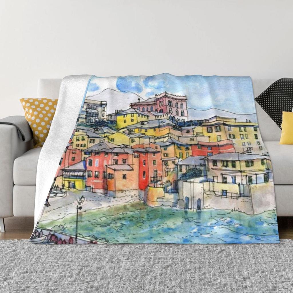 Genova Boccadasse (Liguria-Italy) Personalized Home Decor An Ultra-Soft Micro Fleece Blanket