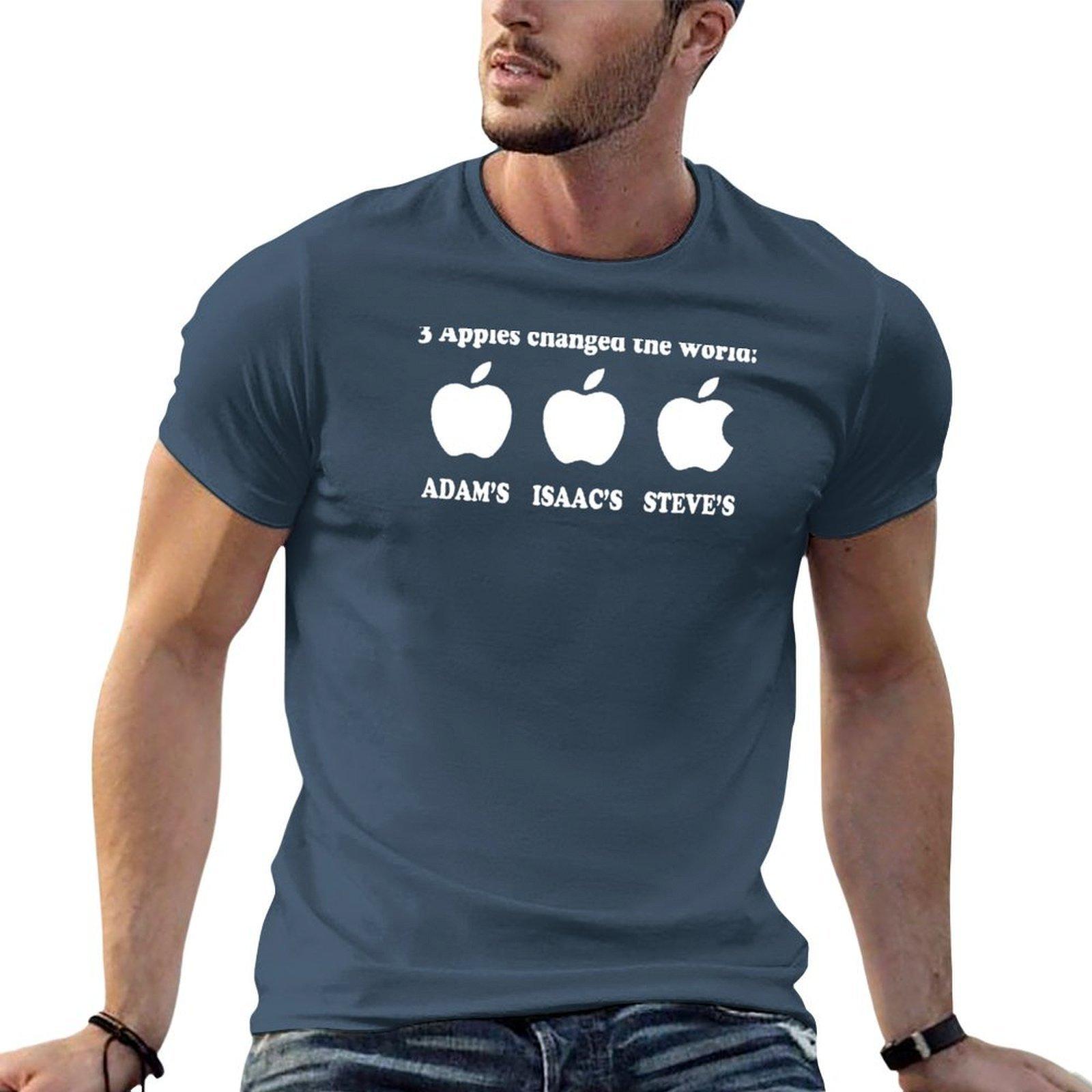 3 Apples Change The World TShirt t shirts for man pack white t shirts for man graphic tees TShirt S