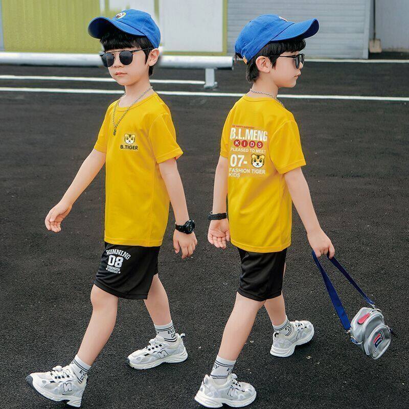 Children's short sleeved shorts set summer boys' sportswear