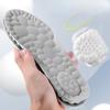 3pair Step on Insole Comfortable Massage Sports High Elastic Shock  Antibacterial Deodorant Sweat   Men Shoes Height Increase