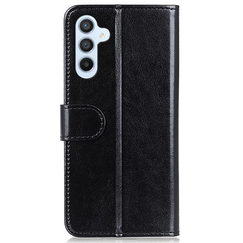 For Samsung Galaxy S25+/S24+ Case Crazy Horse Texture Phone Cover PU Leather Wallet Magnetic Shell