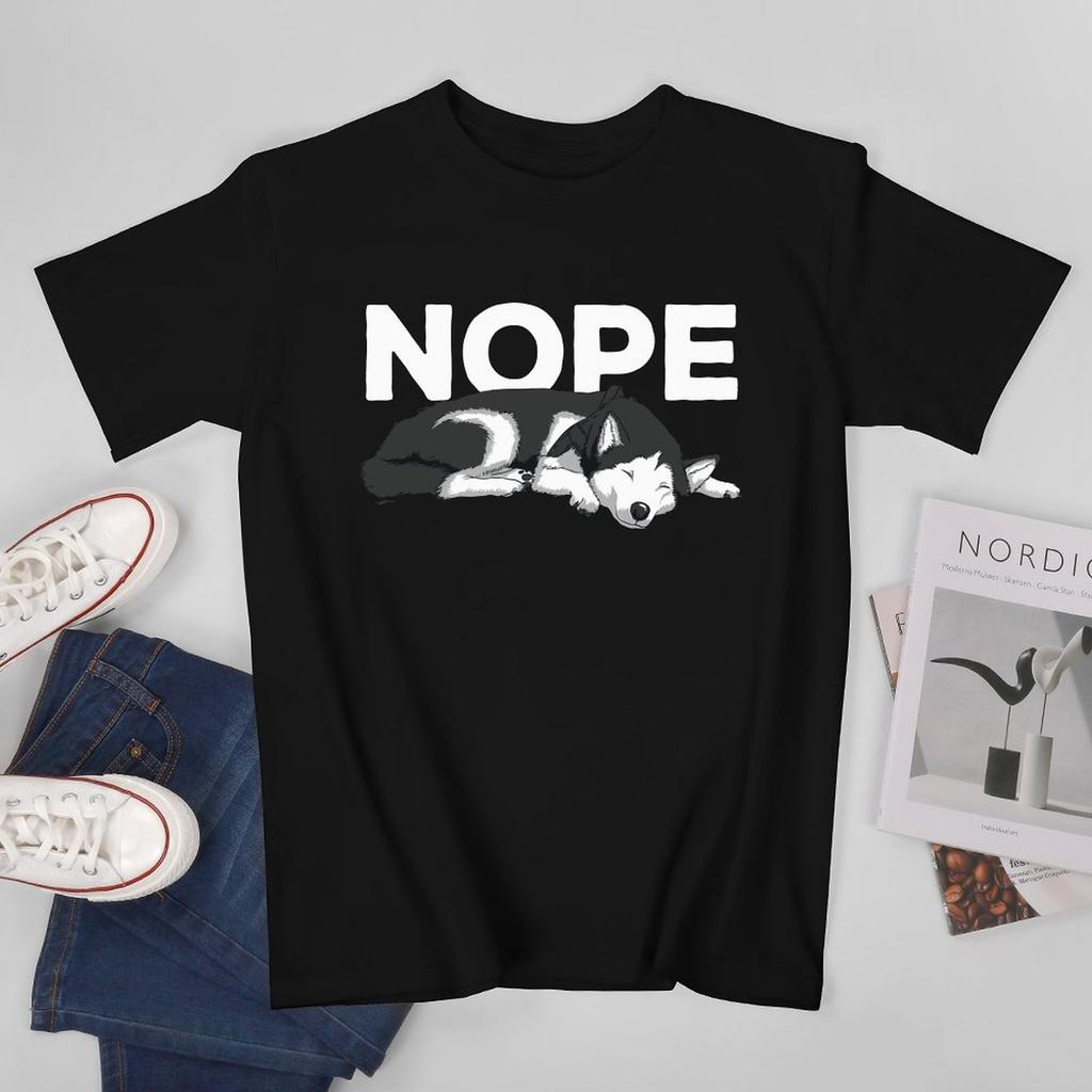 Siberian Husky For Unisex Unisex Huskies Dog Lovers Nope Unisex Tshirt Tees Tshirt Oneck T Shirts Unisex Boys 100 Cotton