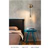 Nordic  Creative Living Room Crystal Wall Lamp Fashion Modern Minimalist Model Bedside Copper Wall Lamp Bedroom Corridor