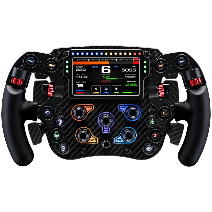 Simagic fx pro stuurwiel, volledig koolstofvezel, zes flippers