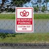 1pc 12"x18" SmartSign Custom Reserved Parking Sign | USA-Made 63 Mil Laminated Rustproof Aluminum | Add Logo/Text, Reflective Op