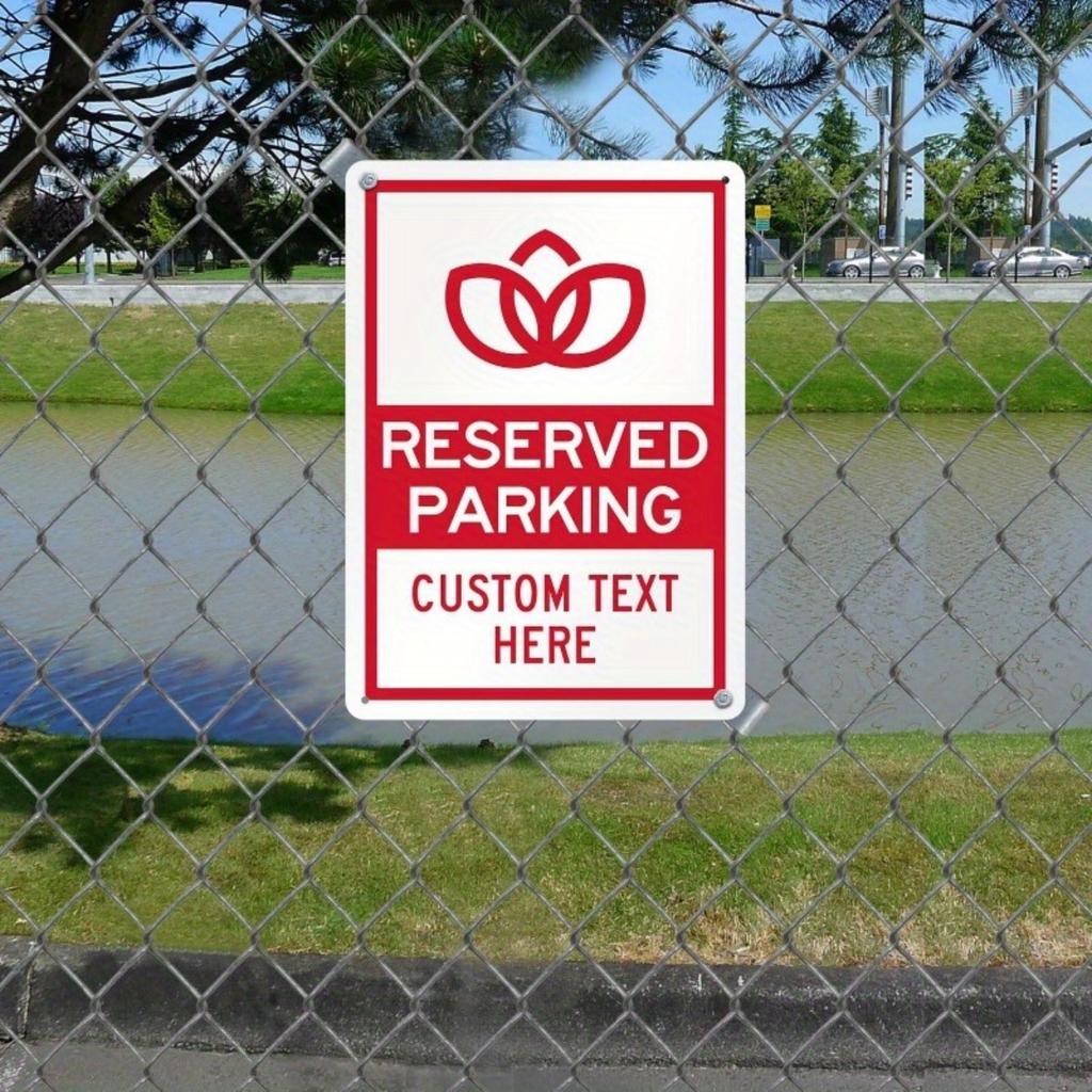 1pc 12"x18" SmartSign Custom Reserved Parking Sign | USA-Made 63 Mil Laminated Rustproof Aluminum | Add Logo/Text, Reflective Op