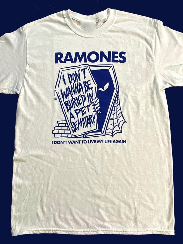 Vintage Ramones Music Band Heavy Cotton White S234XL Unisex Shirt MM058 Unisex T-Shirt S