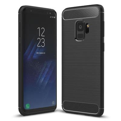 Hülle - Samsung - Galaxy S9 - Stoßfest - Flexibel - Kohlefaser - Schwarz
