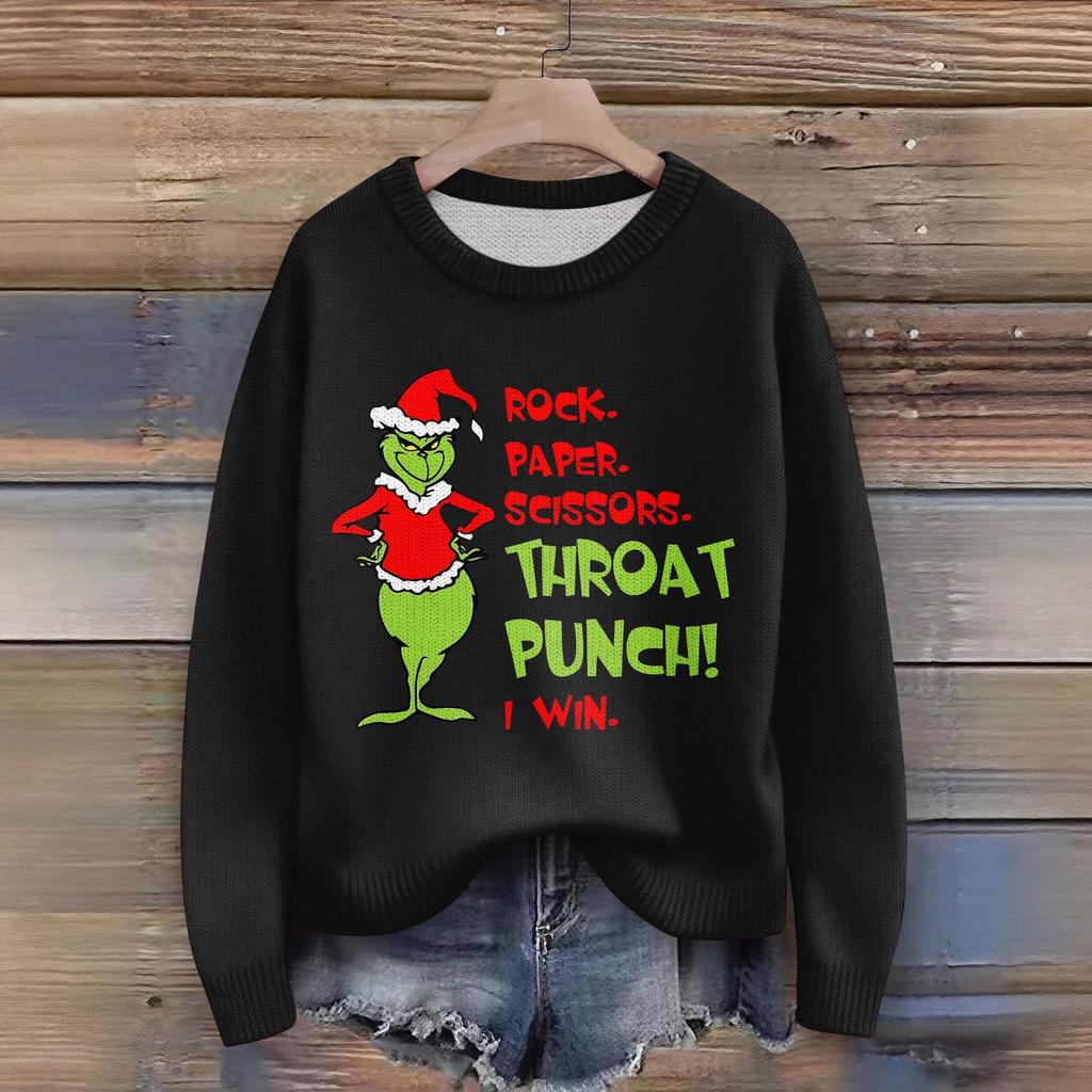 Women's Fashion Casual Long Sleeve Neck Sweater Pullover Top