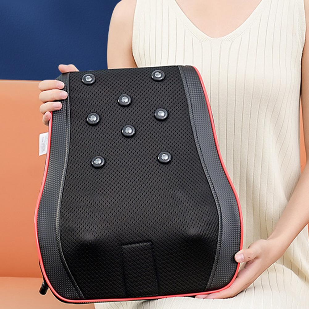 Heated Back Massager with Heat Neck Massage Pillow Adjustable Shoulder Massaging Tool with Remote Control for Neck Back Shoulder