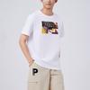 Puma Basic Graphic Monogram Color Block Casual Comfortable Short Sleeve T-Shirt Men Tops White 686380-02