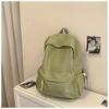 New Japanese Simple and Lightweight College Student Schoolbag Versatile High-value Large-capacity Leisure Travel Solid-color Backpack