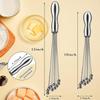 2 Pcs Mini Whisk Mixer Stainless Steel Balls 10 Inch and 12 Inch Whisk Manual Whisk Mixer