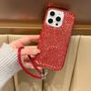 Applicable To Apple 16promax Mobile Phone Case Full Diamond All-inclusive iPhone15/14/13 Lanyard Anti-drop Protective Case