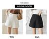 Summer 2024 Women's High Waist White A-line Suit Shorts: Loose, Casual Wide-Leg Design
