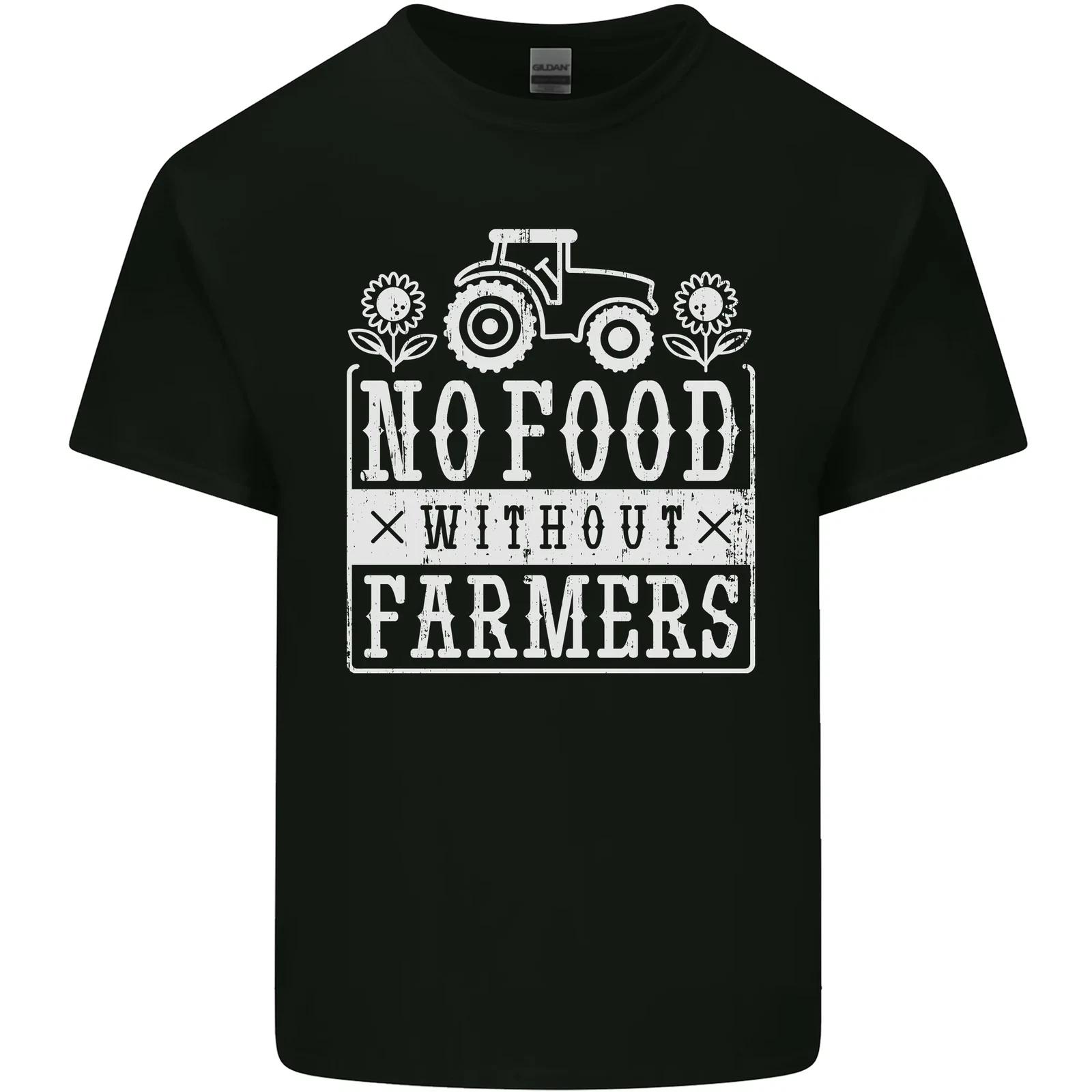 No Food Without Farming Farmers Kids T-Shirt Childrens S