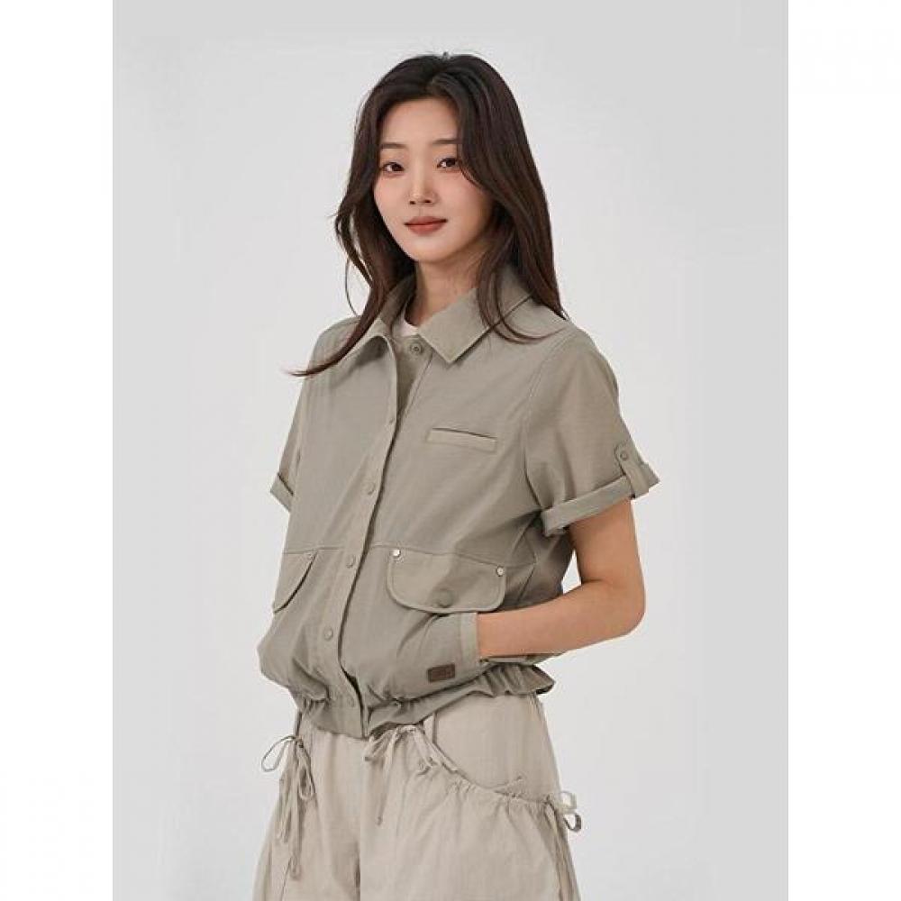 

W String Short Sleeve Shirt OLIVE/80 85 90