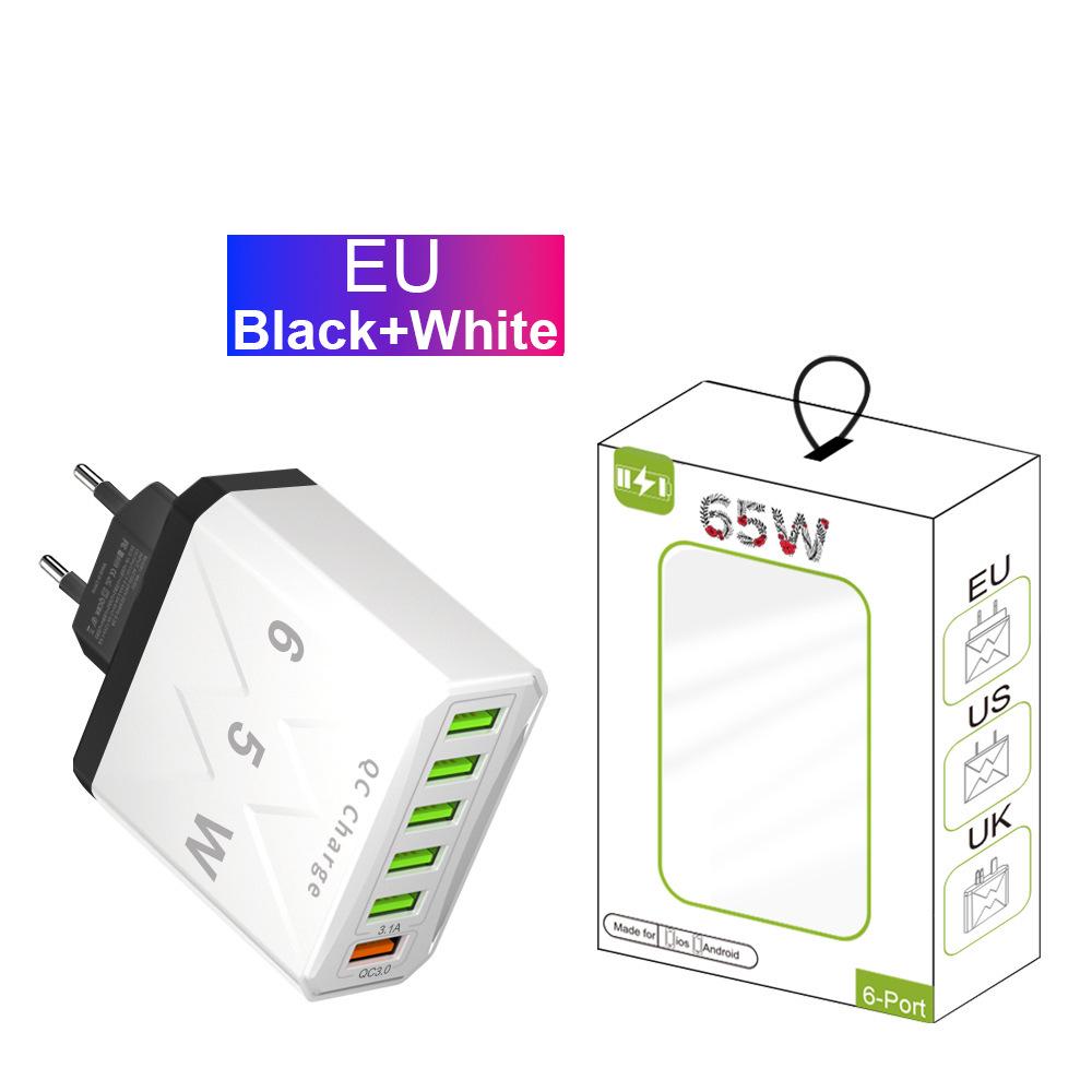 65W PD Charger with QC3.0 for Fast Charging Phone & Tablet - EU Standard