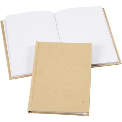 Notizbuch - Hochformat - Einband aus Naturpapier - 60 Seiten - Beige