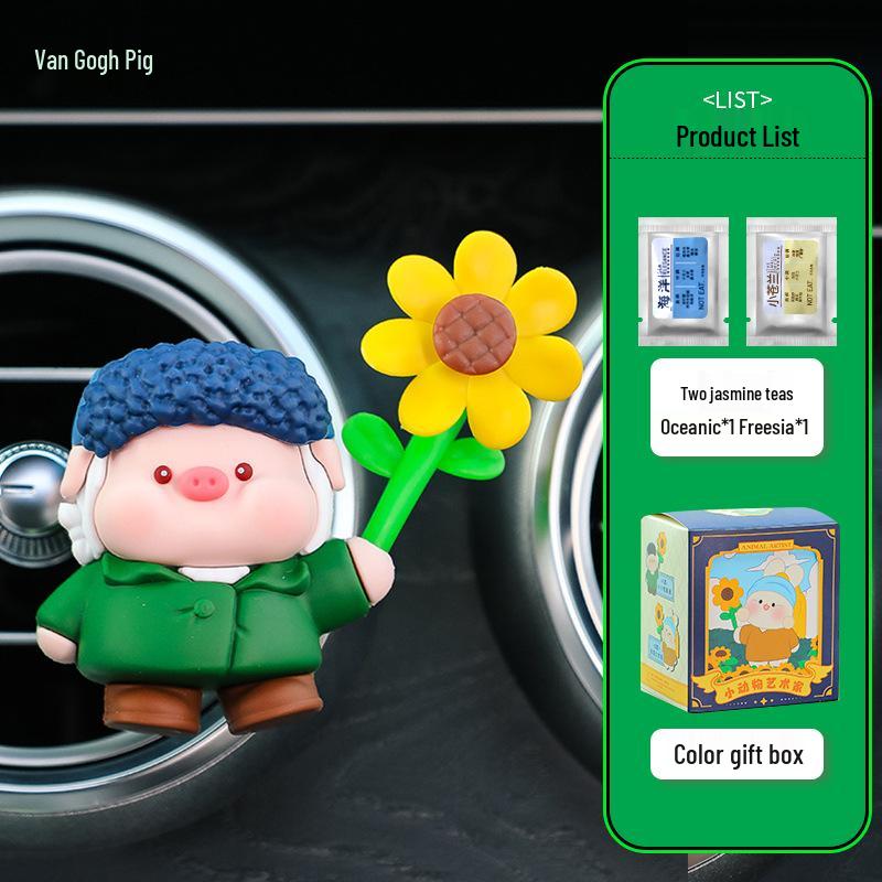 Cartoon Pinwheel Aromatherapy Vent Clip: Small Animal Car Air Freshener.