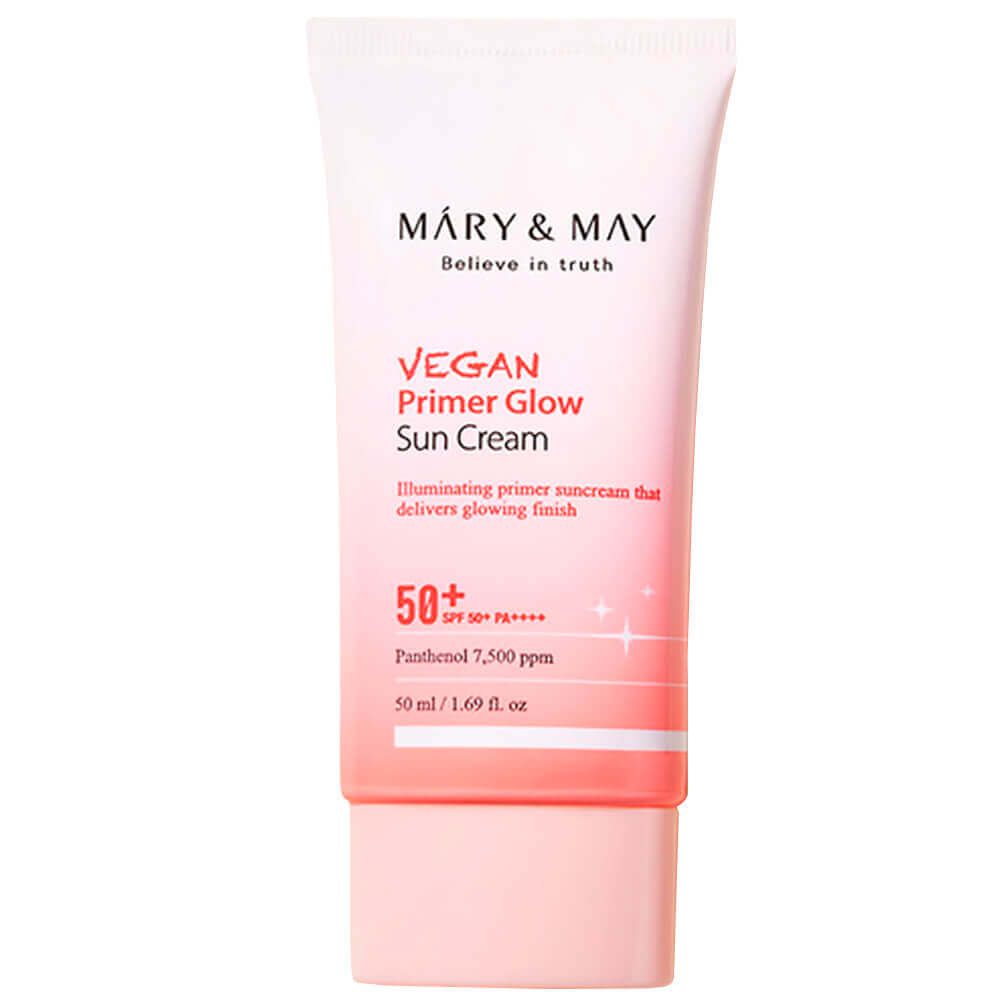Mary&May Vegan Primer Glow Sun Cream SPF 50+ PA++++ 50ml AUTHENTIC STORE