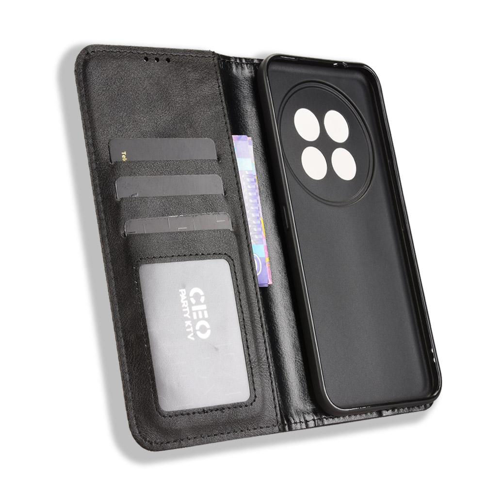 Für Meizu Note 16 Pro Lederhülle Geldbörse Ständer Retro-Textur Handyhülle