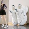 Fashion White Platform Sneakers for Women 2025 Lace Up Breathable Sport Sneakers Woman Non Slip Thick Bottom Vulcanized Shoes