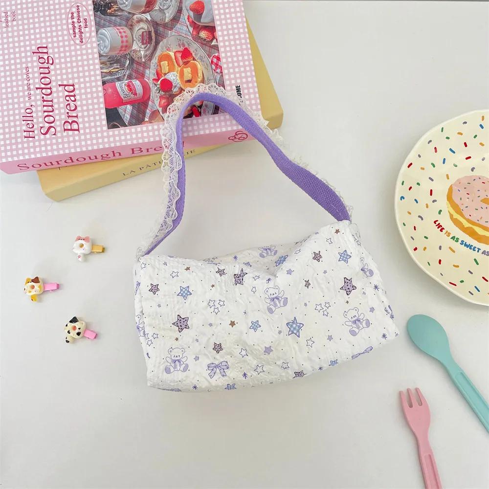 

Women Vintage Floral Cosmetic Lipstick Brush Case Travel Toiletry Storage Bags Cartoon Sanitary Napkin Canvas Tote Makeup Bag