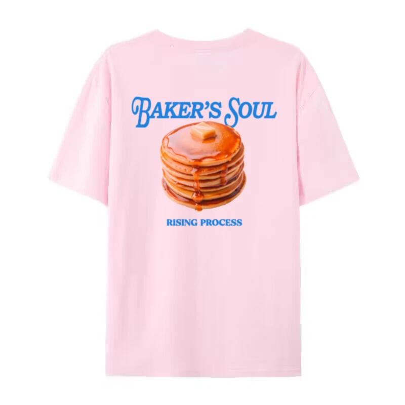Pancake Printed Streetwear TShirts Oversized Egirl Grunge Y2k Aesthetic Tops Cute Retro Foodie Tee Shirt Women Fashion Clothing