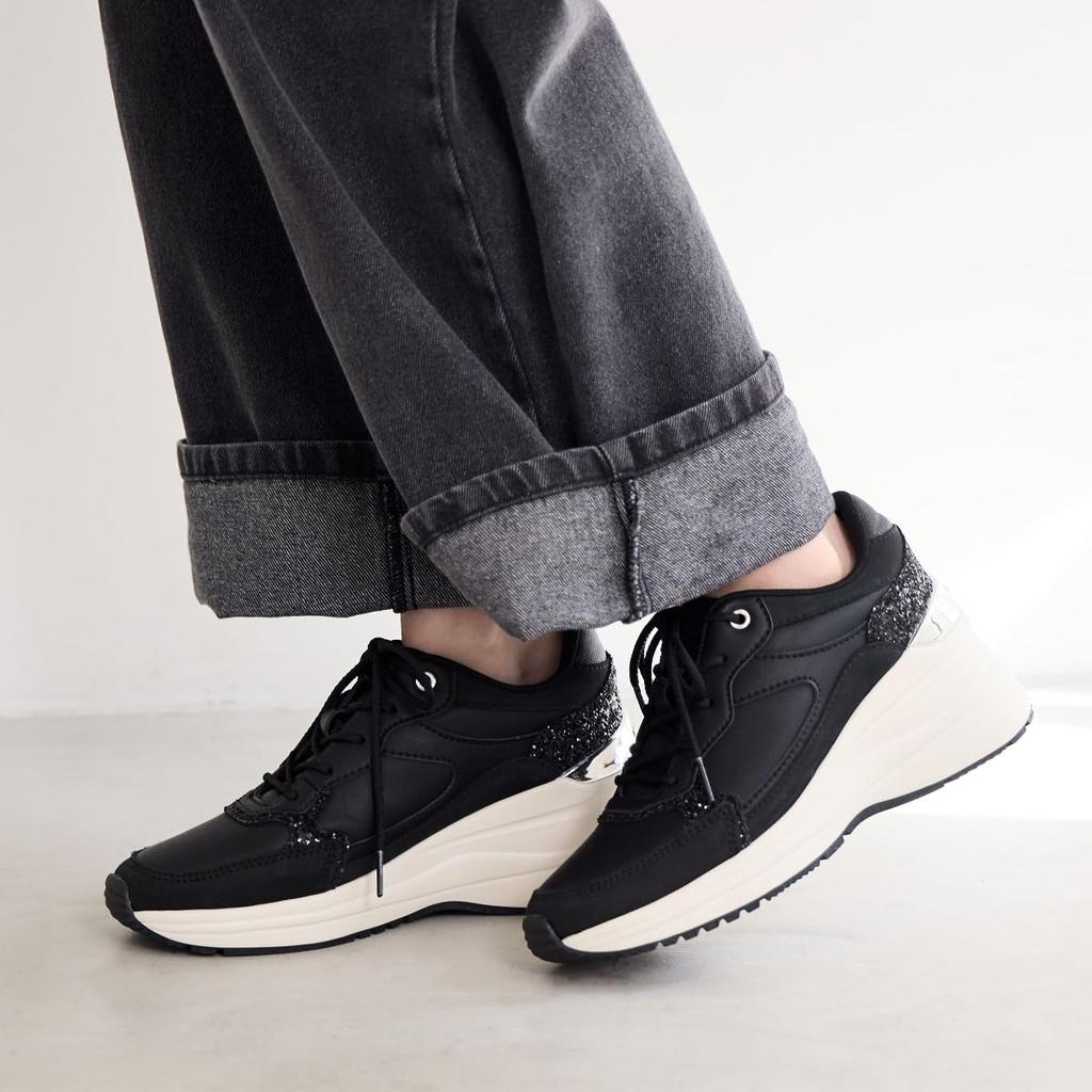 HIMIKO/Himiko/Beautiful Leg Heel Sneakers/657106 Black 225