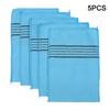Bath Towel Cloth Massage Polyester Cotton Soft Towels 5Pcs