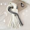 New quality scarf women's winter atmosphere Christmas gift warm scarf versatile soft waxy shawl