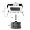 Solotour Ohniště se sekundárním 4 Nerezová Kompaktní a Zahrnuje Úložný prostor Úložná velikost 41x23x8 Spalování, Trojnožky, Ocel, Přenosné, Taška, / 4,5 kg