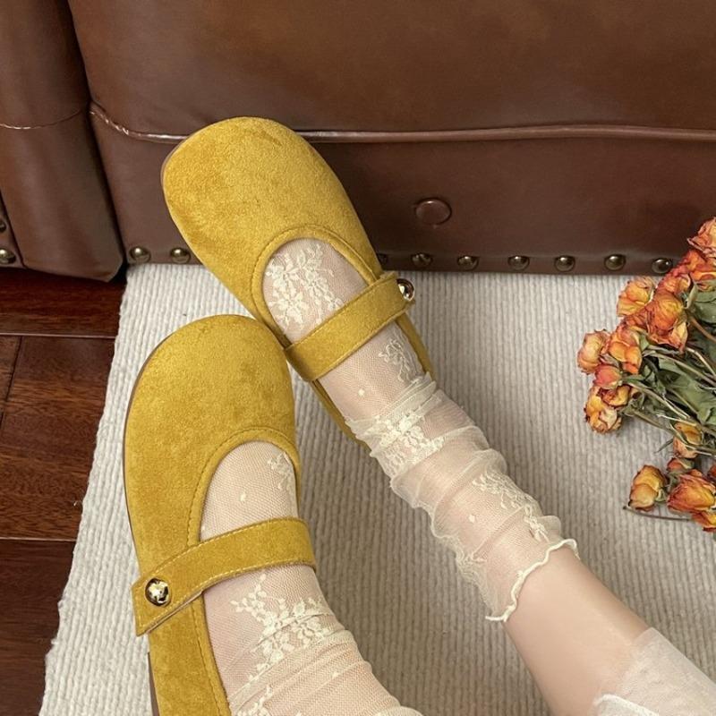 2026 New Brand Women Mary Jane Shoes Round Toe Shallow Slip on Ladies Lolita Shoes Ballet Soft Leather Eelgant Dress Shoes
