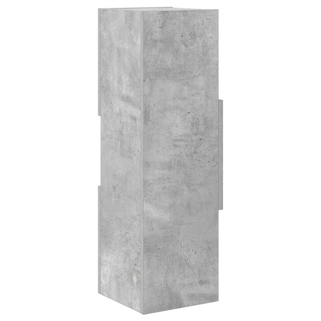 Corner Cabinet 25.5x25x80cm Engineered Wood Concrete Grey