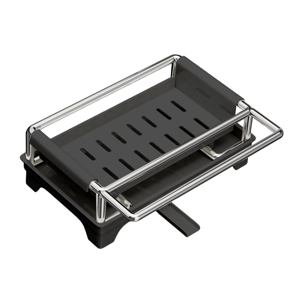 Schwammhalter für Küchenspüle mit Schnellabtropfschale Rostfrei Heimdeko Effizient Abnehmbar Küchenarbeitsplatten-Organizer