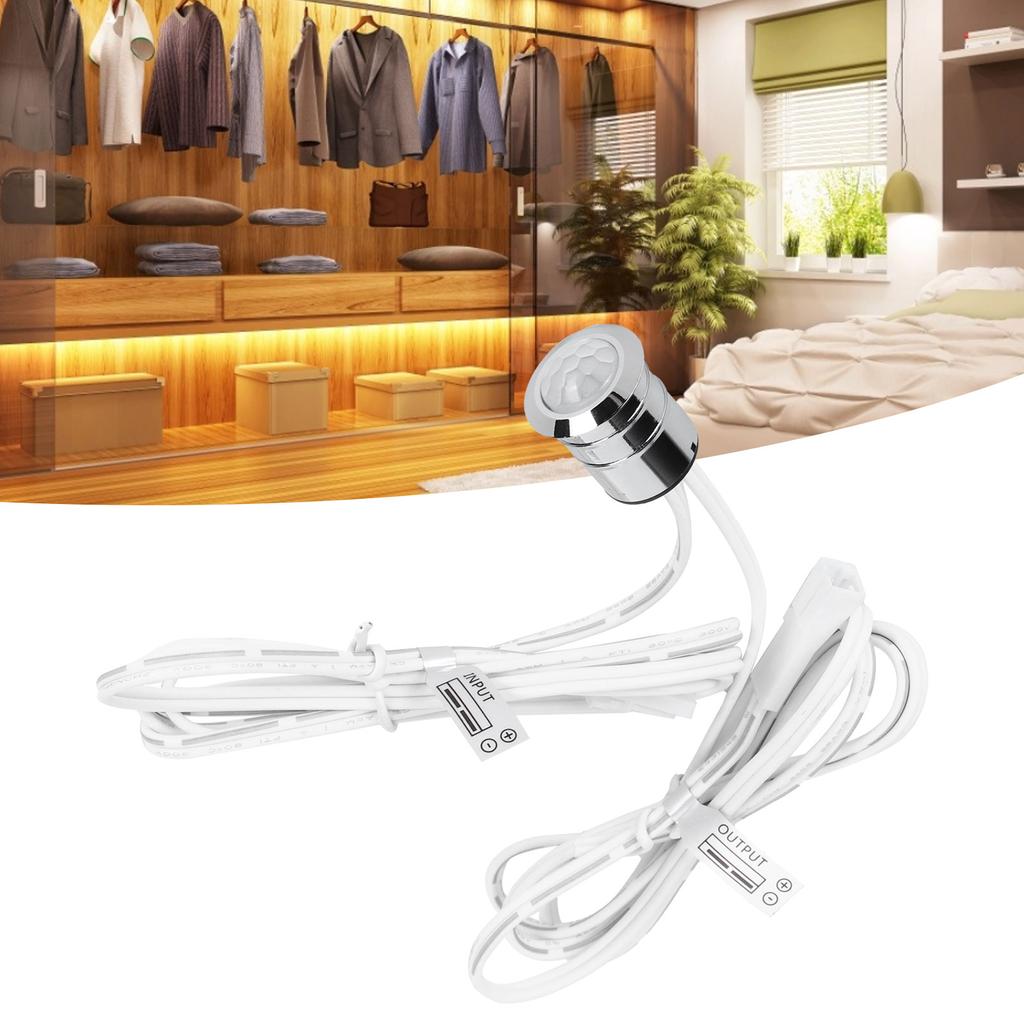 Infrared Human Body Inductive Switch 5V 12V 24V Wardrobe Cabinet Light Sensor Accessory