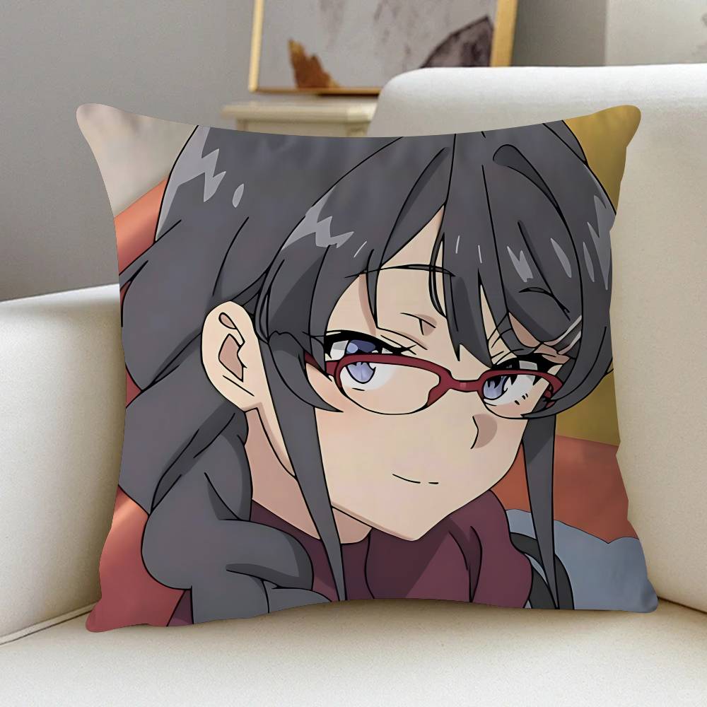 

Sakurajima M-Mai Pillow Gift Home Office Decoration Pillow Bedroom Sofa Car Cushion CoverPillow Case 12x12Inch