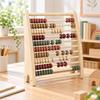 Freestanding Abacus with Wooden Beads Smooth Edges Sturdy RekenrekStyle Counting Tool