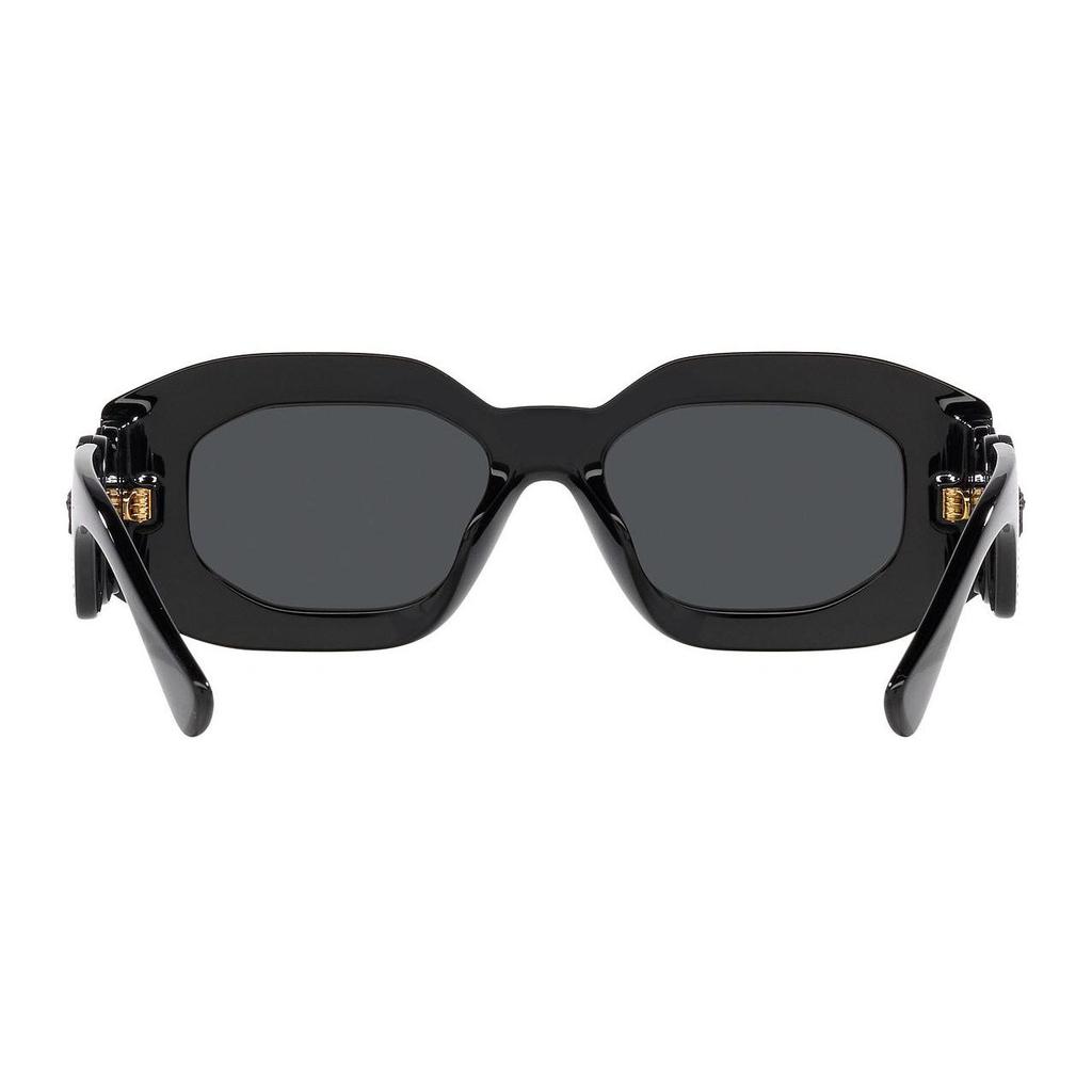 Versace Logo Design Irregular Frame Sunglasses Women Sunglasses Black O4425UO53608754ONUL