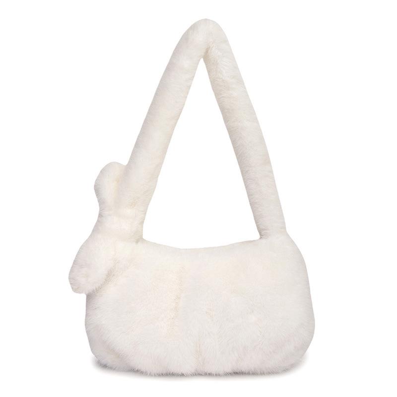 

Trendy 2025 Winter Plush Faux Fur Shoulder Bag - Cute and Stylish Handbag for Women 26*7*17cm