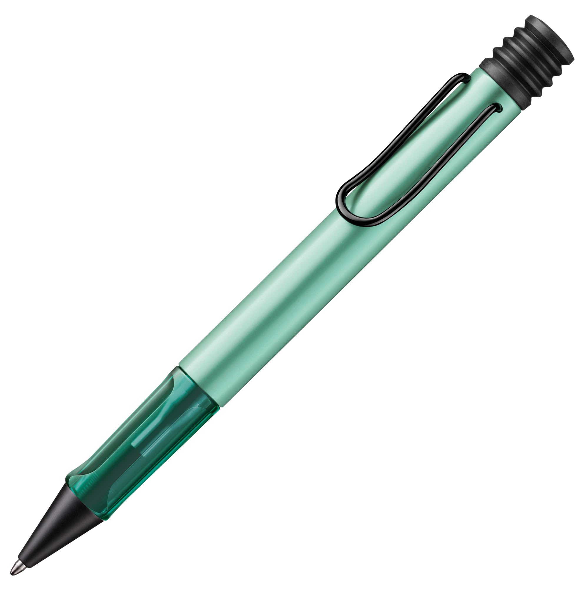 

Lamy Mint Clear Ballpoint Pen with Ergonomic Grip and Medium Line Width Lightweight Aluminum Body Includes Large Capacity Refill Medium Black AL-star мятный
