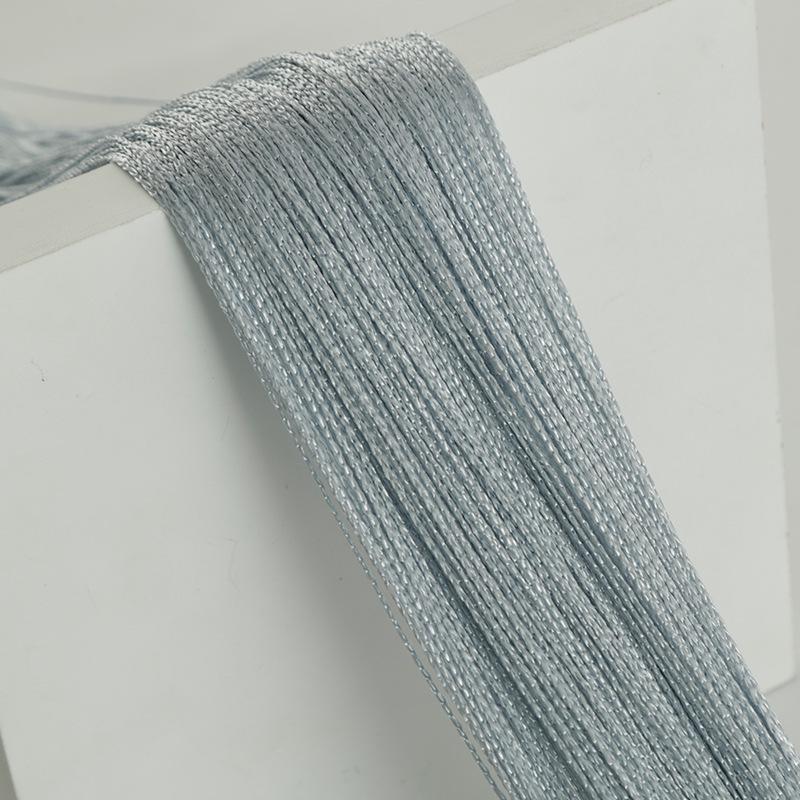 

Подвесная полосатая занавеска с кисточками, полиэфирная панель, перегородка для комнаты, занавеска на окно, жалюзи 100*200 см серебряный