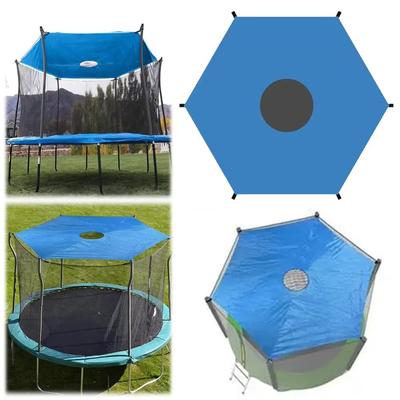 6/8/10ft Trampoline Sunshade Roof UV Protection Trampoline Top Cover Backyard Playground