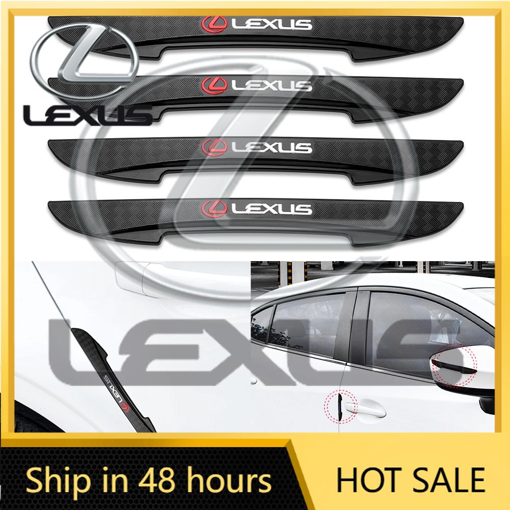 2026 Hot Interior Stickers 4Pcs Car Door Protector Anti-collision Strip Bumper Stickers Decals For Lexus LS LC IS350 ES300 GS350