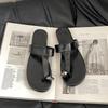 Set of toe flip-flops women's summer wear fashion 2025 flat bottom clip toe Internet celebrity sandals sandals beach shoes tide