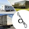 Trailer Breakaway Cable 27.55 Inch Trailer Safety Cables 27 55 Inch Safe Rope With S Hook Adjustable Towing Accessories For RV