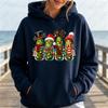 Christmas Pickle Family Funny Pickle Jar Xmas Graphic Hoodie Women Casual Long Sleeve Pullover Humorous Winter Clothes Women